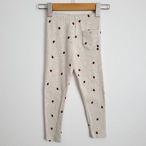 Toddler Zara Lady Bug Leggins Size 3/4